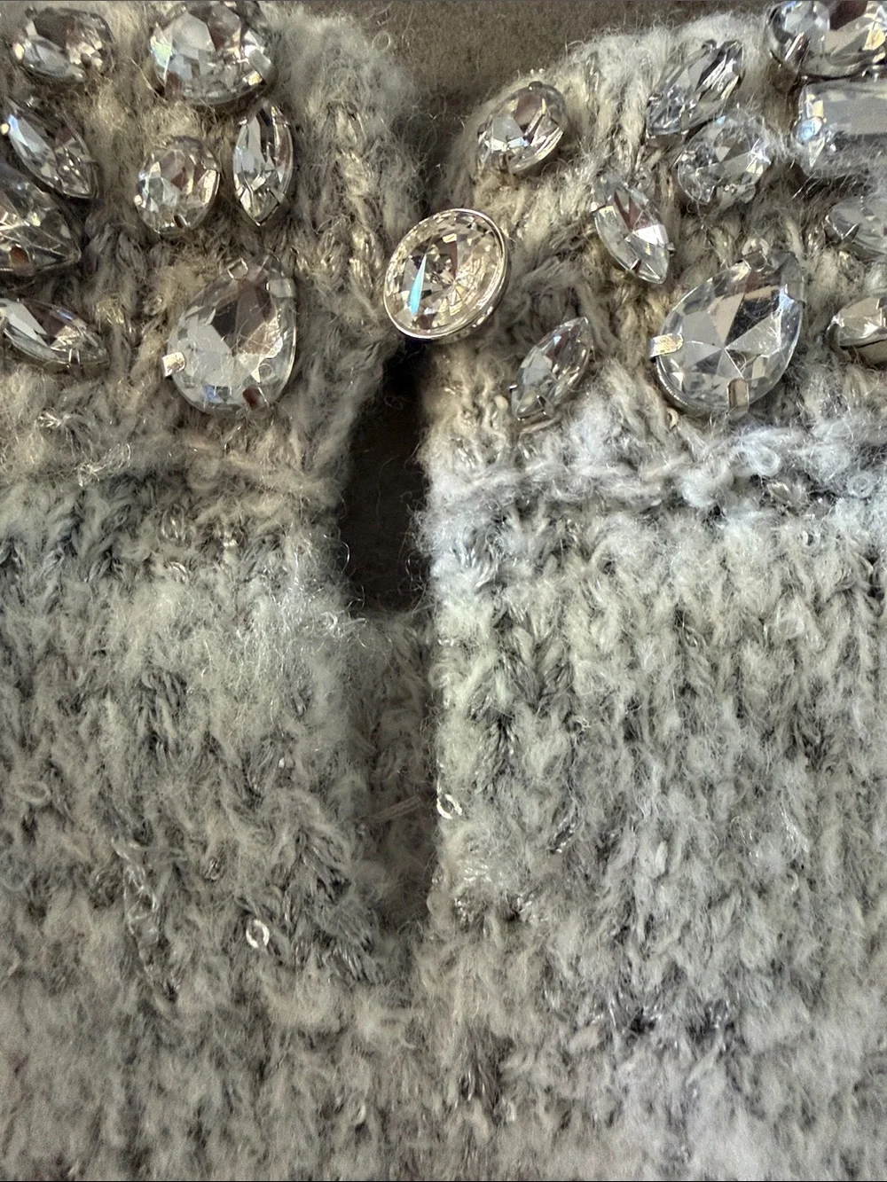 J. Crew Sparkle Embellished Crewneck Sweater